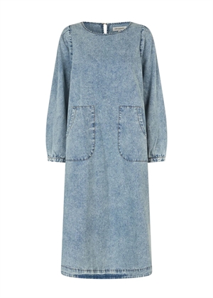 Lucas midi kjole Washed Denim Lollys Laundry 